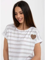 Blúzka RV BZ 8619.94 bielo-hnedá Blúzka RV BZ 8619.94 bielo-hnedá