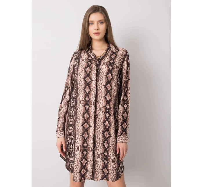 Šaty TO SK hnědá model 15133355 - FPrice Šaty TO SK hnědá model 15133355 - FPrice