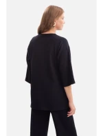 model 21379868 Žebrovaný pletený top černý - BeWear