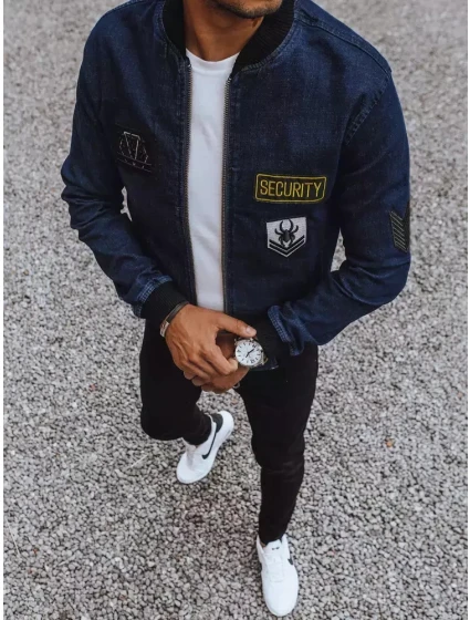 Pánska čierna bunda FashionStreet TX4108