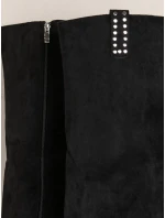 Dámské semišové černé kozačky Dstreet model 21995554 - FashionStreet