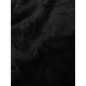 Čierna dámska zimná bunda s kožušinovou podšívkou S'west (R8165-1)