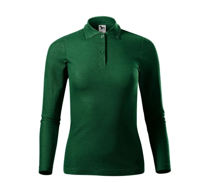 Tmavo zelené polo tričko Malfini Pique Polo LS W MLI-231D3 Tmavo zelené polo tričko Malfini Pique Polo LS W MLI-231D3