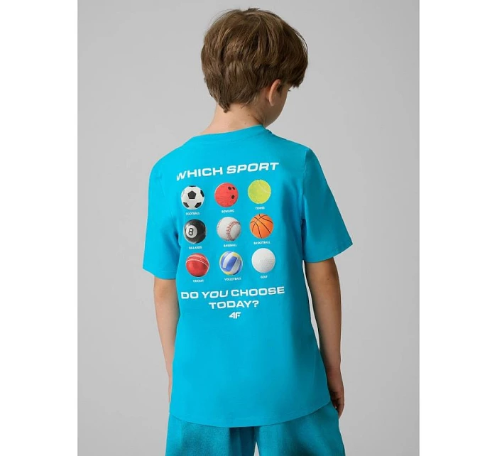 Tshirt regular z nadrukiem 4F model 22086911 - Hikvision Tshirt regular z nadrukiem 4F model 22086911 - Hikvision