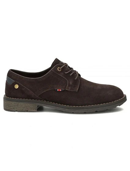 Pánské kožené ležérní polobotky z tmavě semiše model 22400273 - FILIPPO Pánské kožené ležérní polobotky z tmavě semiše model 22400273 - FILIPPO