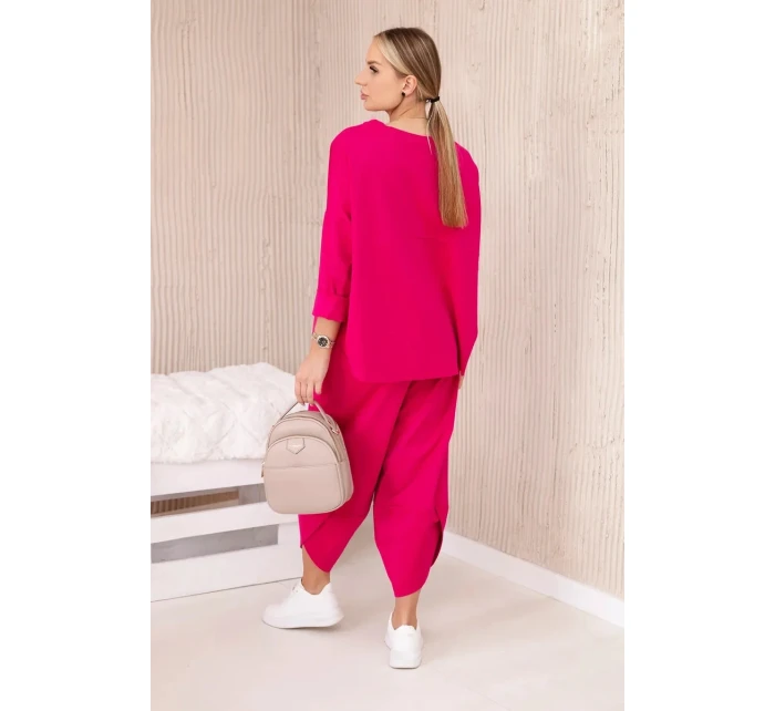 Komplet nových mikinových kalhot Punto fuchsie Komplet nových mikinových kalhot Punto fuchsie