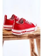 Dziecięce Materiałowe Trampki BIG STAR KK374071 Czerwone Dziecięce Materiałowe Trampki BIG STAR KK374071 Czerwone