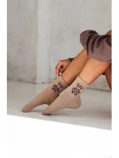 DÁMSKE PONOŽKY S MEDVEDÍKOM 0200.008