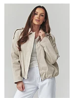 teplá šnúrová bunda model 225692 Makadamia