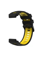 Silikónový remienok pre Garmin G02 - čierno-žltý Silikónový remienok pre Garmin G02 - čierno-žltý
