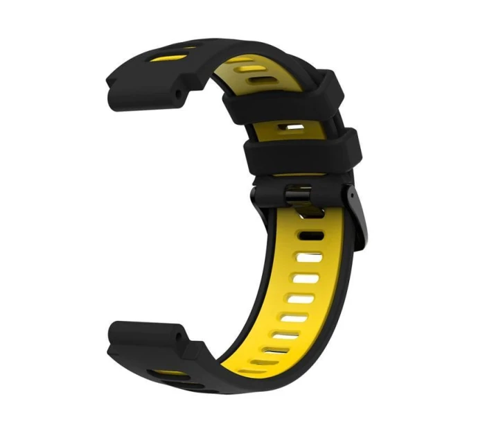 Silikónový remienok pre Garmin G02 - čierno-žltý Silikónový remienok pre Garmin G02 - čierno-žltý