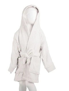 The One Towelling Kids Bathrobe Detský župan 48.1013 biely