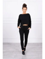 Souprava s oversize model 18744709 černé barvy - K-Fashion Souprava s oversize model 18744709 černé barvy - K-Fashion