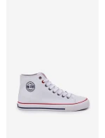 Materiałowe Trampki Męskie Big Star NN174305 HI-POLY SYSTEM Białe