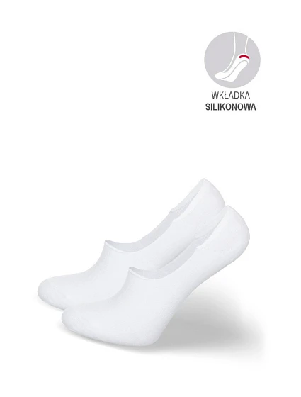 Pánské ponožky Microstopky bavlněné bílé