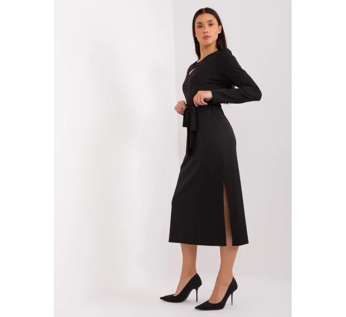 Sukienka LK SK model 19077505 czarny - FPrice Sukienka LK SK model 19077505 czarny - FPrice