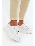 Dámske kožené tenisky 39973 white - Vinceza