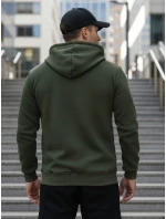 Pánská khaki mikina s kapucí Dstreet model 21986066 - FashionStreet Pánská khaki mikina s kapucí Dstreet model 21986066 - FashionStreet
