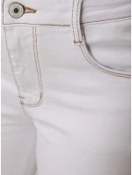 Jeansy damskie skinny z wysokim stanem białe model 22016704 - FashionStreet