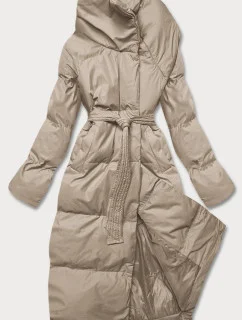Béžová dámská zimní  bunda model 21245837 - J.STYLE