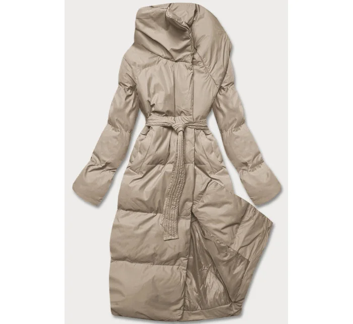 Béžová dámská zimní  bunda model 21245837 - J.STYLE