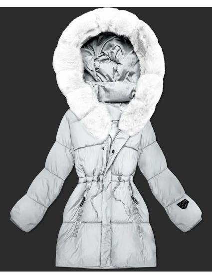 Zimowa kurtka damska z kapturem jasny beżowy model 21721858 - S'WEST Zimowa kurtka damska z kapturem jasny beżowy model 21721858 - S'WEST