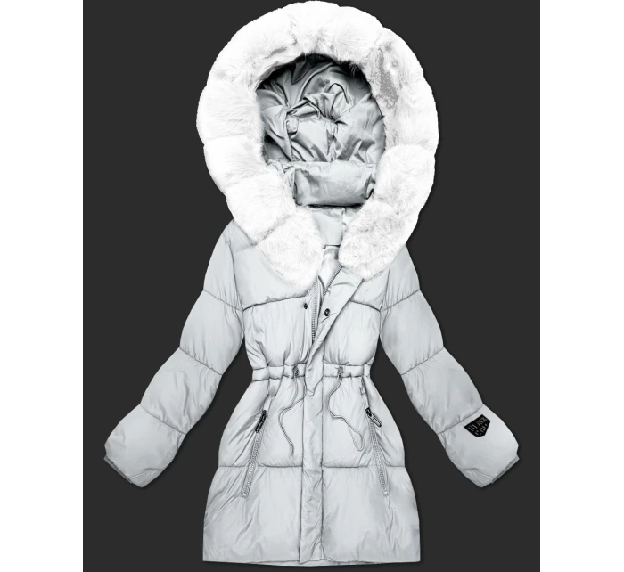 Zimowa kurtka damska z kapturem jasny beżowy model 21721858 - S'WEST Zimowa kurtka damska z kapturem jasny beżowy model 21721858 - S'WEST