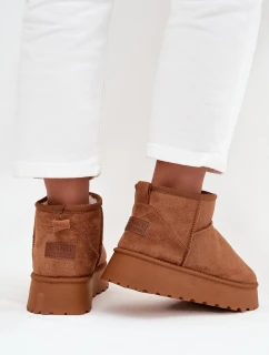 Dámské sněhule na platformě Camel model 21711045 - Boto