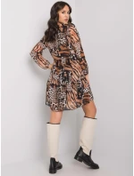 Šaty WN SK 2311 3.84 čierna a béžová