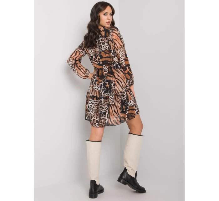 Šaty WN SK 2311 3.84 čierna a béžová