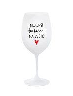 BEST BABY IN THE WORLD - pohár na biele víno 350 ml