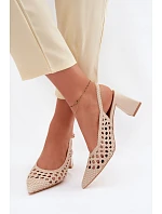 Sandále na podpätku model 226506 Vykročte štýlovo