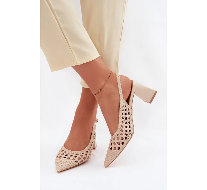 Sandále na podpätku model 226506 Vykročte štýlovo