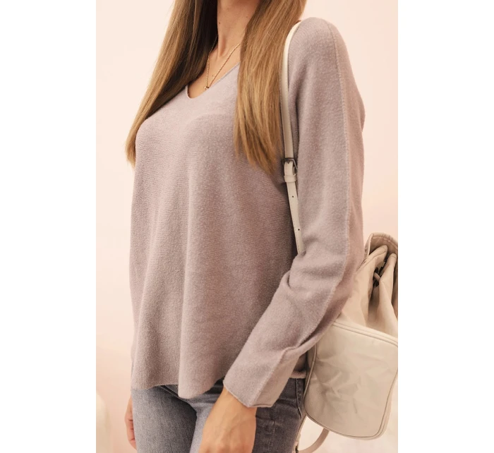 Dámsky viskózový sveter s výstrihom do V Fango Dámsky viskózový sveter s výstrihom do V Fango