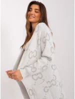 Sweter AT SW jasny szary model 19040758 - FPrice Sweter AT SW jasny szary model 19040758 - FPrice