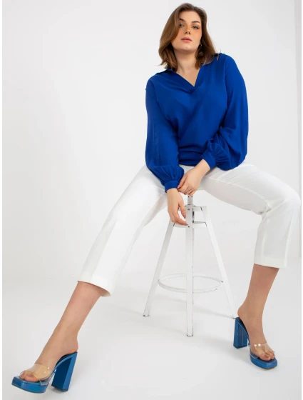 Dámska košeľa LK KS 509032.88P tmavo modrá - FPrice