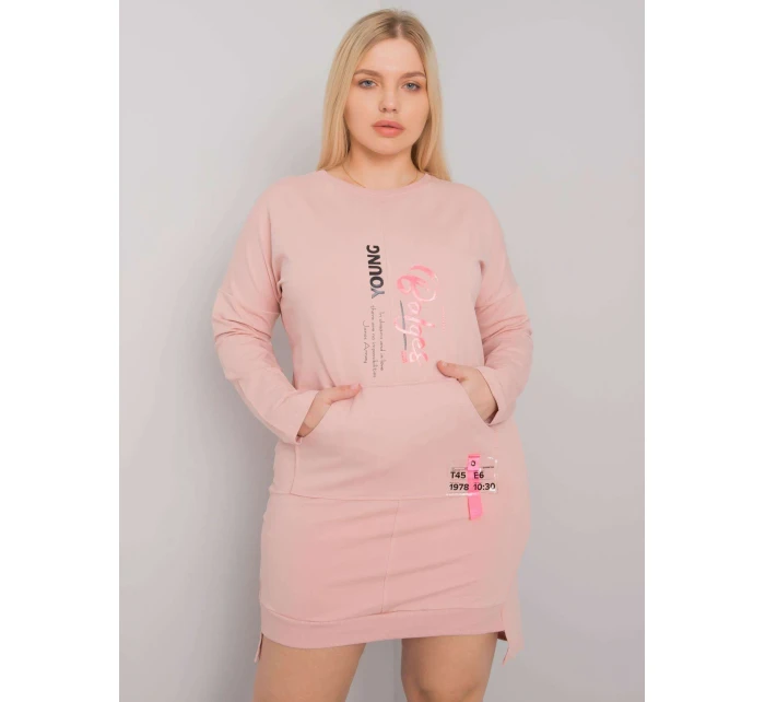 Šaty RV SK model 17416399 světle růžová - FPrice Šaty RV SK model 17416399 světle růžová - FPrice