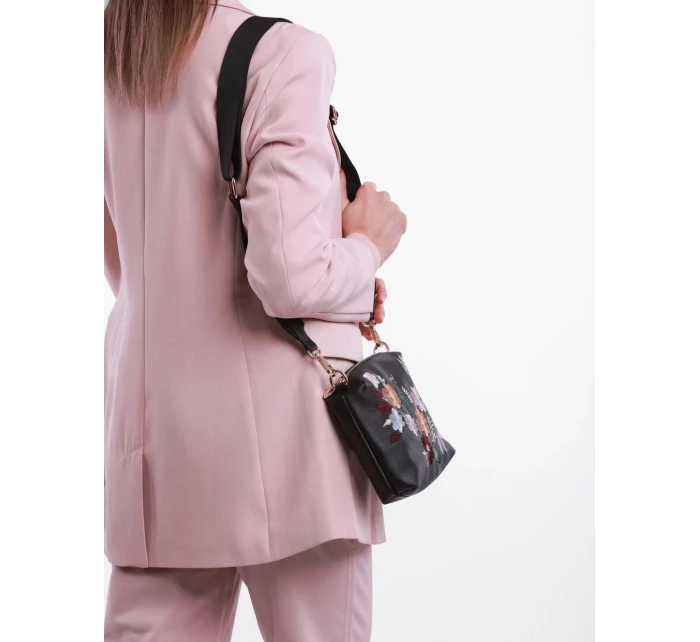 Dámska kabelka Vuch Coalie Flowers Black Dámska kabelka Vuch Coalie Flowers Black