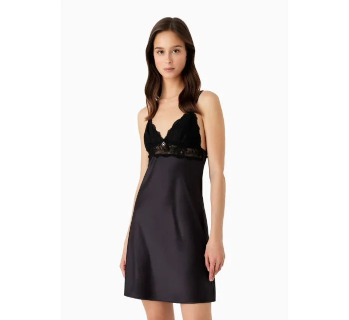 Dámská noční košilka  00020 černá  model 19015172 - Emporio Armani