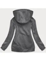 Tmavosivá dámska športová mikina (W03-5)