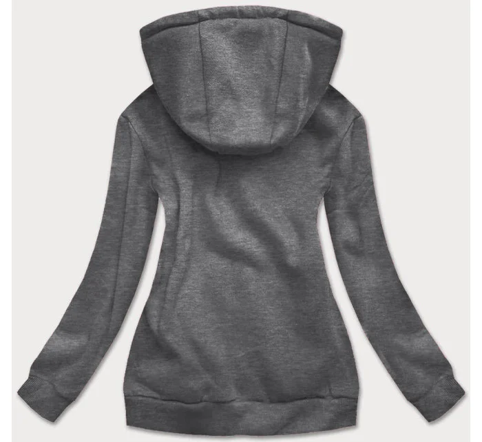 Tmavosivá dámska športová mikina (W03-5)