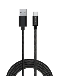 Kabel  typ C USB 2.0 typ A ; 2 černá model 21862008 - Savio