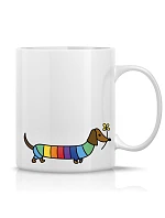 JEZEVČÍK – klasický biely keramický hrnček 300 ml JEZEVČÍK – klasický biely keramický hrnček 300 ml