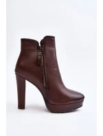 Topánky na podpätku model 189051 Step in style