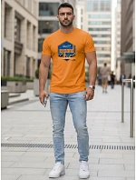 Pánske tričko s potlačou EXPAND orange FashionStreet NX5004R