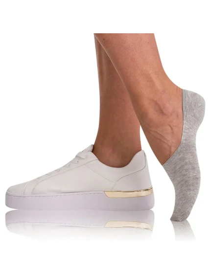 Bambusové veľmi nízke dámske ponožky BAMBUS FOOTIES SOCKS - BELLINDA - sivé