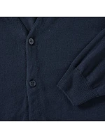 Pánský pletený cardigan s výstřihem do V 11. charcoal marl model 22476190 - Russell Athletic Pánský pletený cardigan s výstřihem do V 11. charcoal marl model 22476190 - Russell Athletic