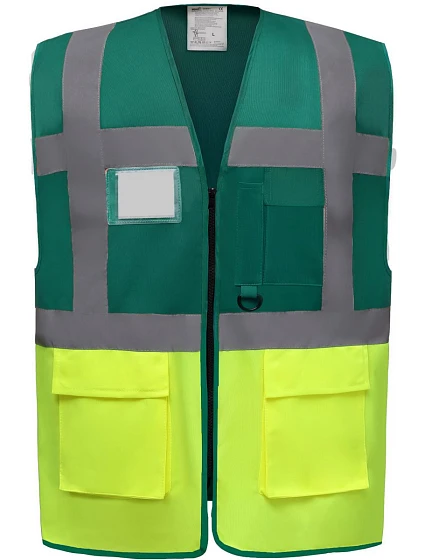 Yoko HVW 801 Hi-Vis multifunkčná vesta 79.W801 paramedic green/hi vis yellow Yoko HVW 801 Hi-Vis multifunkčná vesta 79.W801 paramedic green/hi vis yellow