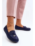 Damskie Zamszowe Klasyczne Mokasyny Granatowe Ontala Damskie Zamszowe Klasyczne Mokasyny Granatowe Ontala