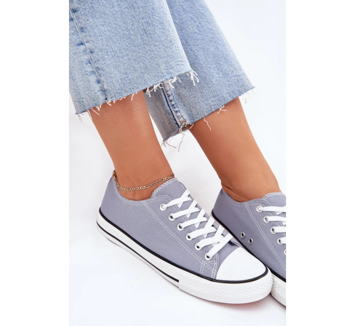 Damskie Klasyczne Trampki Niebieskie Omerta